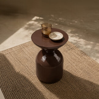 Mesa auxiliar DORIAN terracota brillo