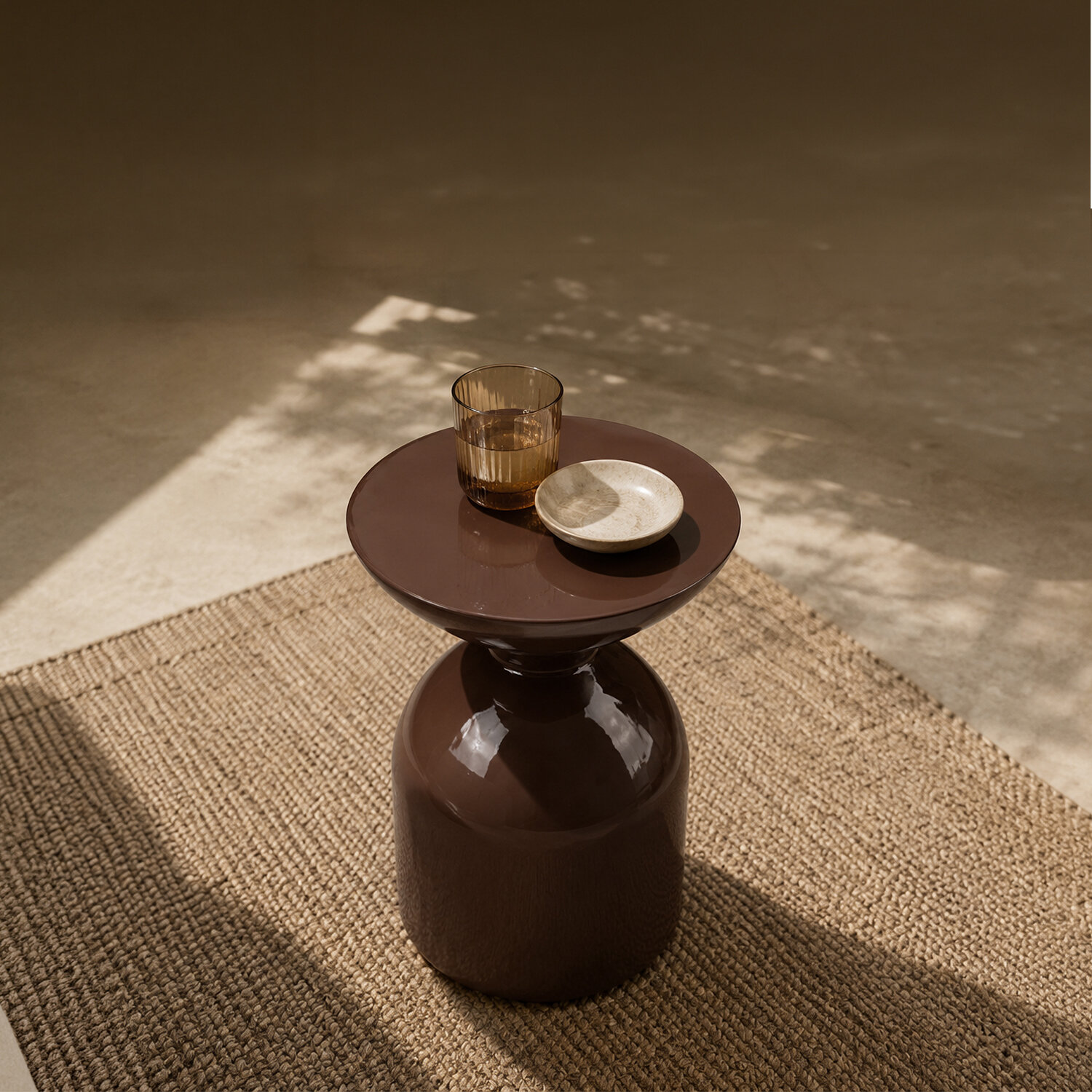 Mesa auxiliar DORIAN terracota brillo - Image 2