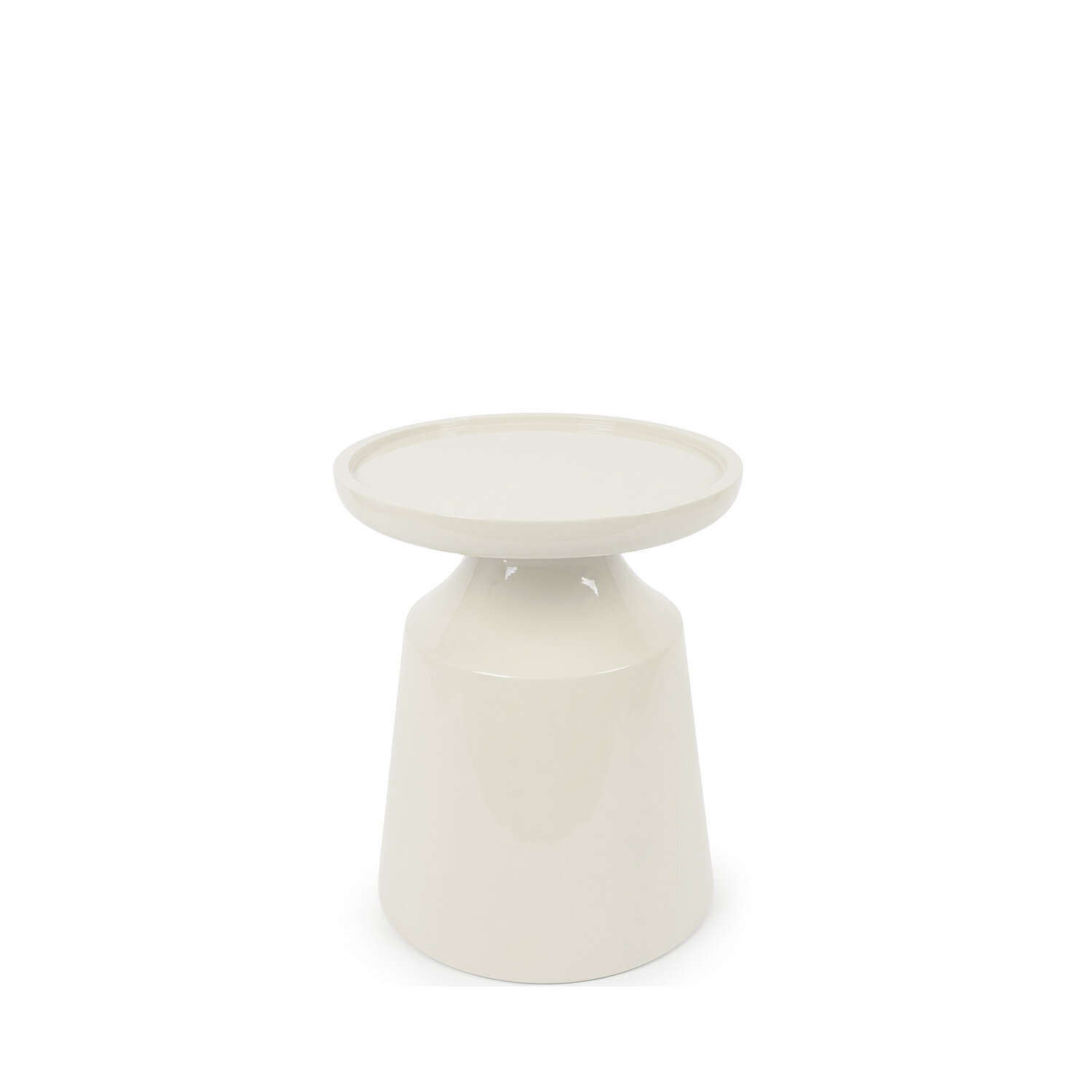 Mesa auxiliar GALILEO beige brillo - Image 3