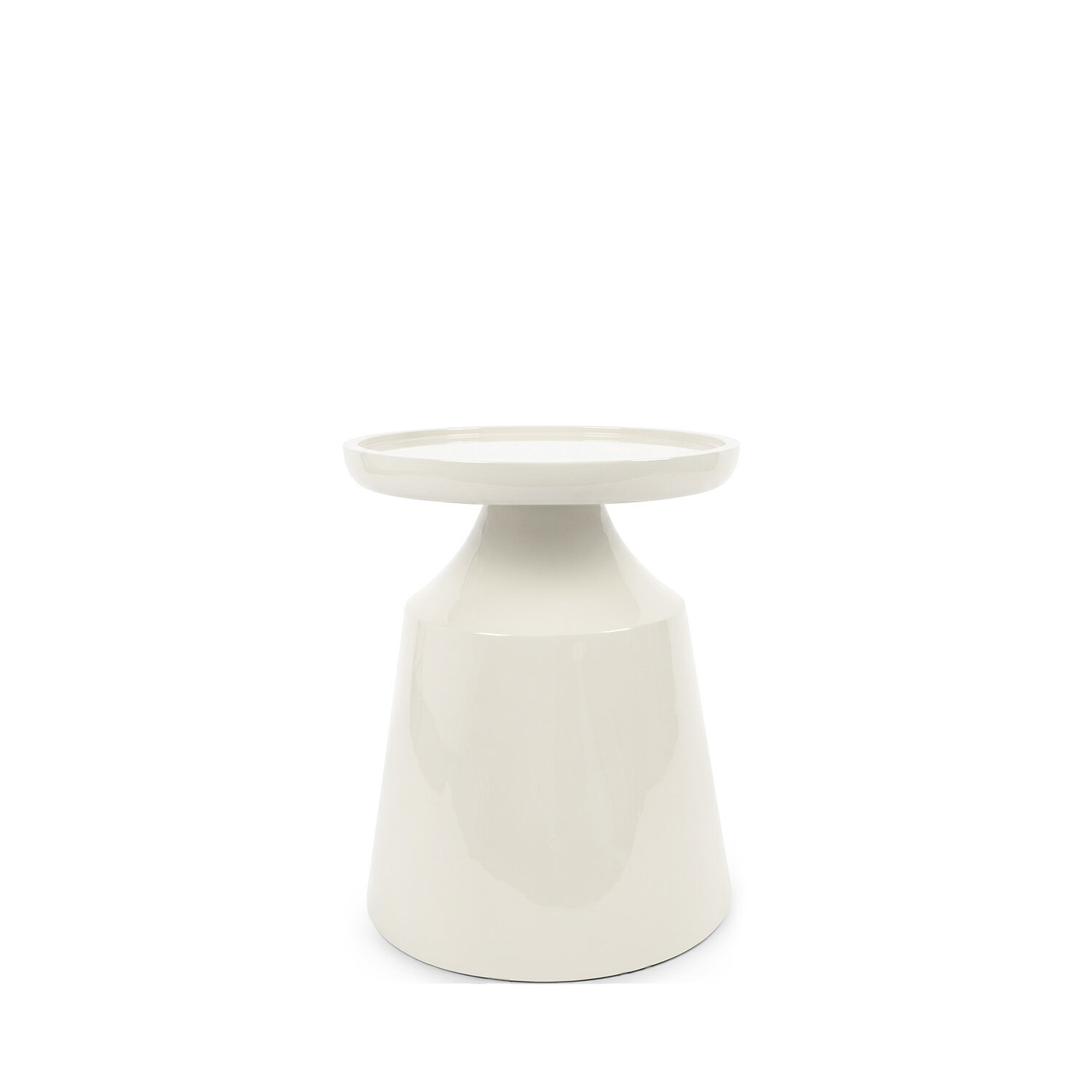 Mesa auxiliar GALILEO beige brillo - Image 4
