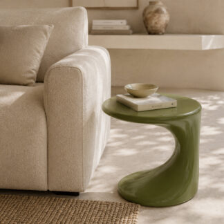 Mesa auxiliar LIAM verde brillo