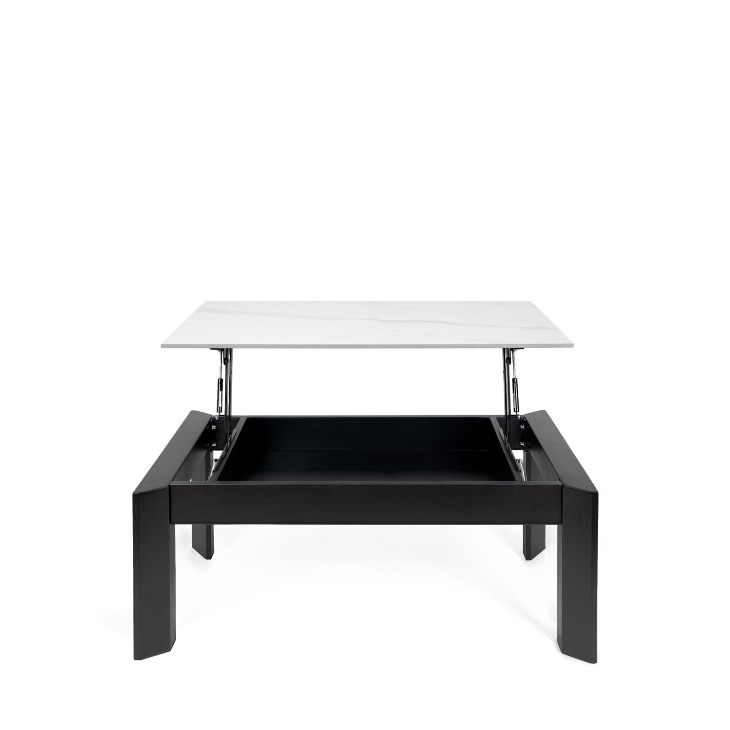 Mesa centro elevable OLIVER blanco/negro - Image 6