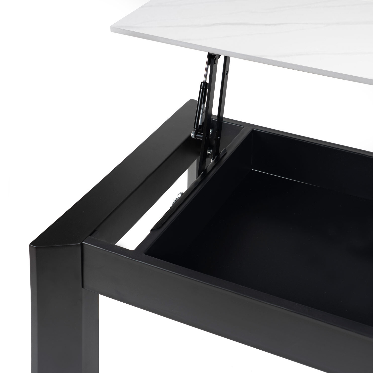 Mesa centro elevable OLIVER blanco/negro - Image 7