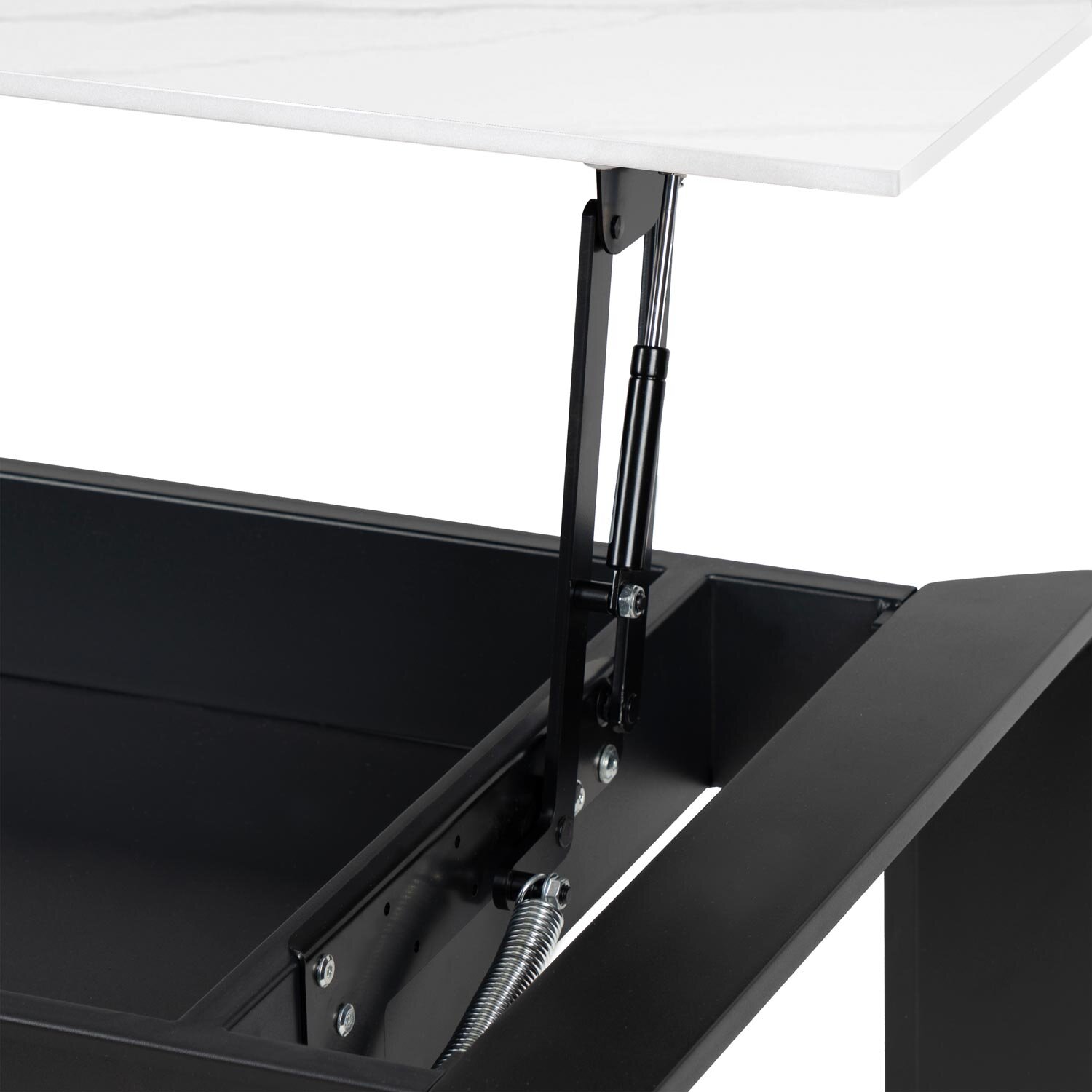 Mesa centro elevable OLIVER blanco/negro - Image 8