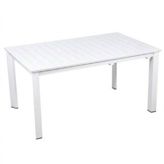 Mesa Extensible Aluminio Blanco 160/240x100x75cm