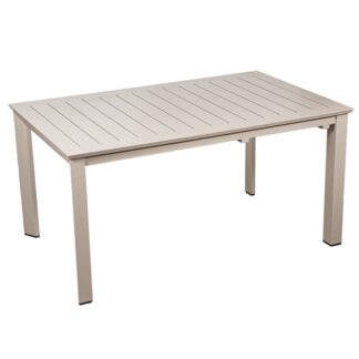 Mesa Extensible Aluminio Crema 160/240x100x75cm