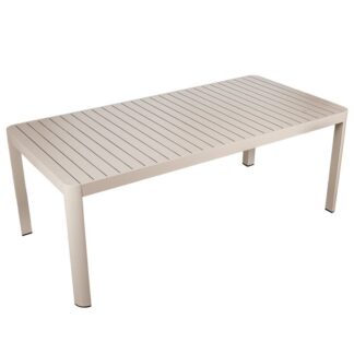 Mesa Extensible Aluminio Crema 200/300x100x75cm
