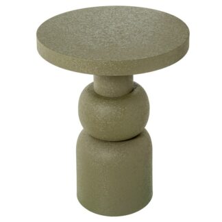 Mesa Metal Acabado Mate Verde Ø40x53cm