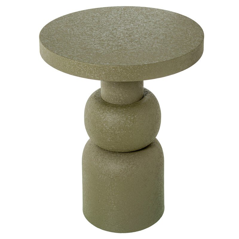 Mesa Metal Acabado Mate Verde Ø40x53cm