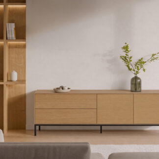 Mueble TV 200 GANTE (2 puertas + cajones)
