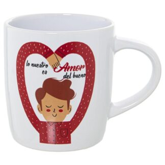Mug Cerámica Decorado Amor Chico Ø8x12x9,5cm, 375ml