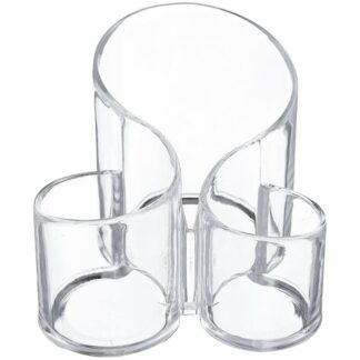 Organizador Acrilico Para Cosméticos, 3 Huecos 14x14x12cm Huecos:ø9+ø7+ø6cm