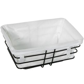 Panera Metal/tela Metal Negro 25x17x11cm