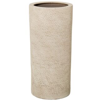 Paragüero Cerámica Beige Rugoso Ø25x50cm
