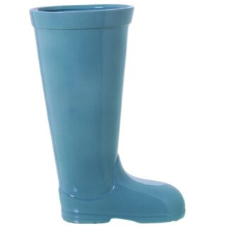 Paragüero Cerámica Bota Azul 32x18x45cm