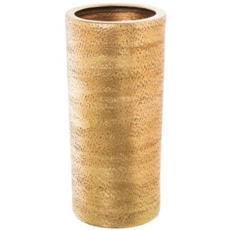 Paragüero Cerámica Oro Rugoso Ø25x50cm