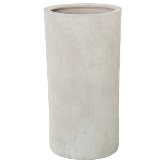 Paragüero Cilindro Cerámica Blanco Mate Ø24x48cm