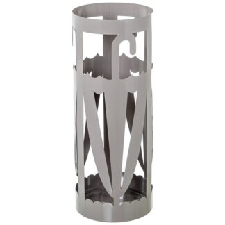 Paraguero Metal Redondo Marron Paraguas 19x19x49 Cm.