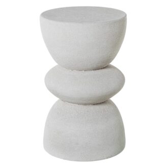 Pedestal Ceramica 50cm Beige Arena Ø29x50cm