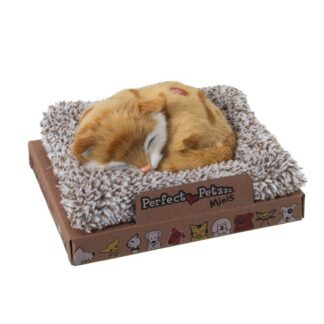 Peluche C/sonido Gato Mini Orange Tabby 14x13x5,5cm, Base:16x13,5x2cm
