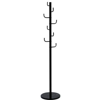 Perchero Metal Negro Base Marmol 37x37x175cm