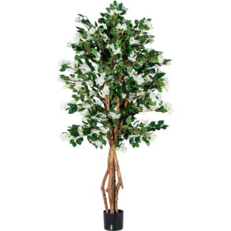 Planta Artificial Bugambilia 180 Cm Blanca 180 Cm.