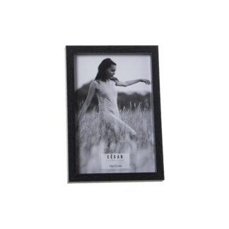 Portafotos Madera 10x15cm Negro Ext:11,8x16,8x2cm, Dm+papel