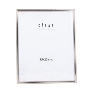 Portafotos Metal Plateado 15x20cm Ext:15,4x1x20,4cm