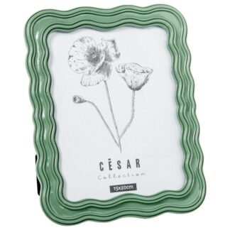 Portafotos Resina 15x20cm Verde Ext:19,5x2x24,5cm