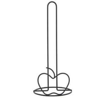 Portarrollo Cocina Metal Negro Ø14x33cm