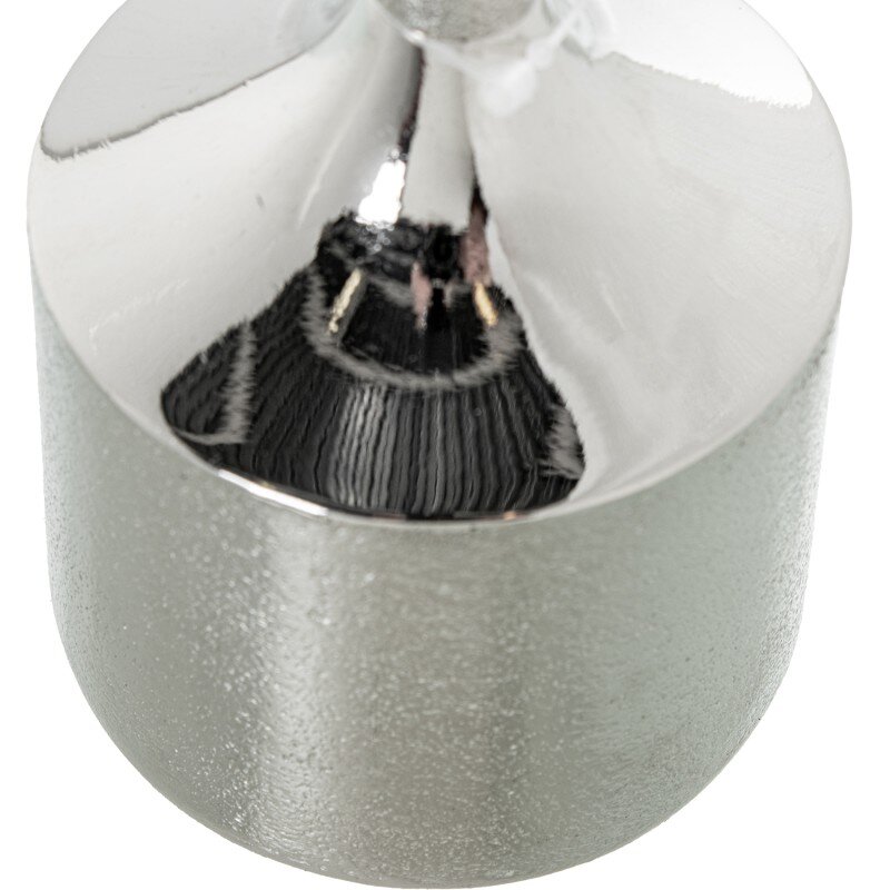 Portavelas Aluminio Plateado Ø9x21cm, Para Velas Ø8cm - Image 5