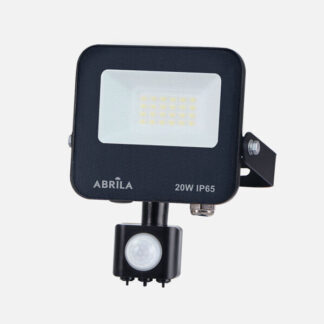 Proyector C/sensor Boiro 20w 6500k Neg 2000l Led   Smd Ip65 Orientable 16,5x12x6cm