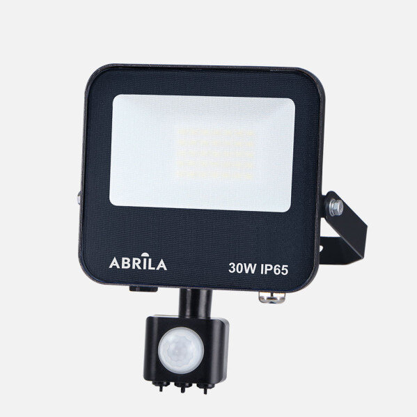 Proyector C/sensor Boiro 30w 6500k Neg 3000l Led Smd Ip65 Orientable 19,5x15,5x6cm