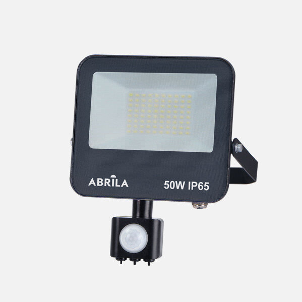 Proyector C/sensor Boiro 50w 6500k Negro 5000lm Led Smd Ip65 Orientable 22x19x6cm