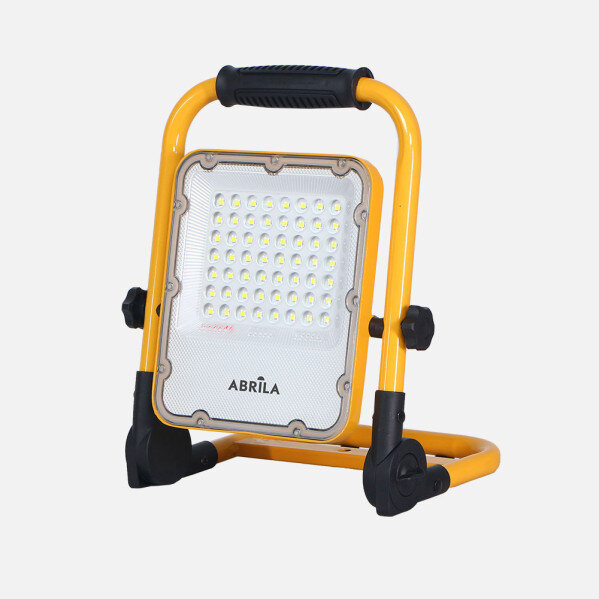 Proyector Inalambrico Brion 30w 6500k Amarillo 1030lm 4modos Ip 65 Cable 1m Orientable 28,5x23x5cm