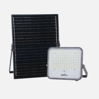 Proyector Solar Ferrol 200w 6500k Gris 2900lm Ip65 Cable 2m C/mando (24,5x27,5x5)(39x37,5x1,7)cm