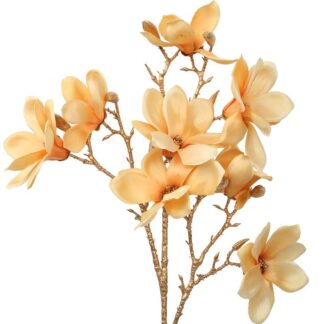 Rama Dorada C/flores Amarillas 87cm