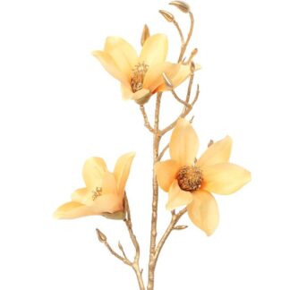 Rama Dorada C/flores Amarillas 91cm