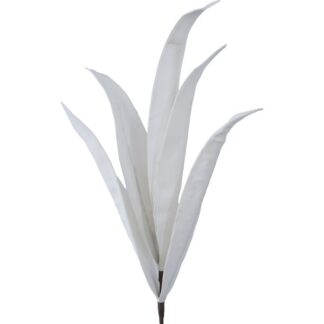 Rama Hojas Artificiales Blanca Espuma Eva Y Papel Ø7x80cm