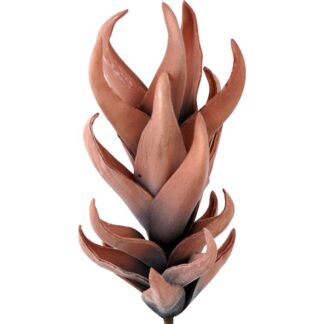Rama Hojas Artificiales Coral Espuma Eva Y Papel 65cm