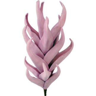 Rama Hojas Artificiales Violeta Espuma Eva Y Papel 65cm