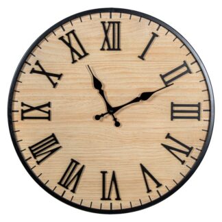Reloj Pared Ø60cm Metal Hierro Ø60x4,5cm Pila:1xaa No Inclui
