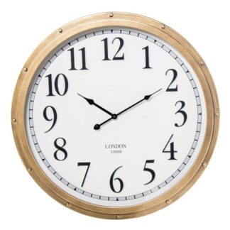 Reloj Pared Ø60cm Metal Hierro Ø60x5,5cm Pila:1xaa No Inclui
