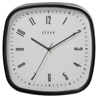 Reloj Pared Acrilico 30cm Marco Negro Ø30x4cm Pila:1xaa No Incluida