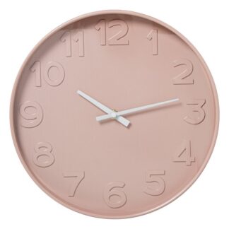 Reloj Pared Acrílico 30cm Rosa Ø30x4cm Pila:1xaa No Incluida