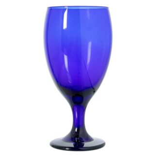 Set 12 Copas Libbey Cristal Azul Cobalto Ø9x18cm