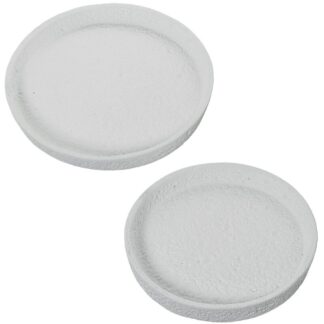 Set 2 Centros Cerámica Blanco Ø20x3+ø23x3cm