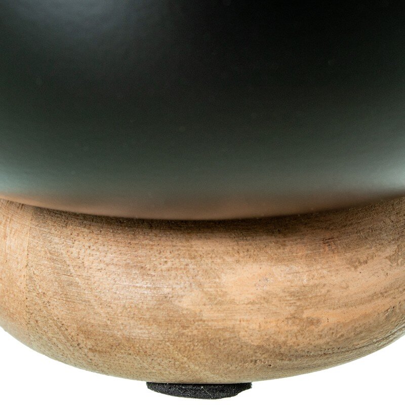 Set 3 Centros Hierro Negro C/base Madera Decorativos Ø20x9+ø18x9+ø15x9cm - Image 5