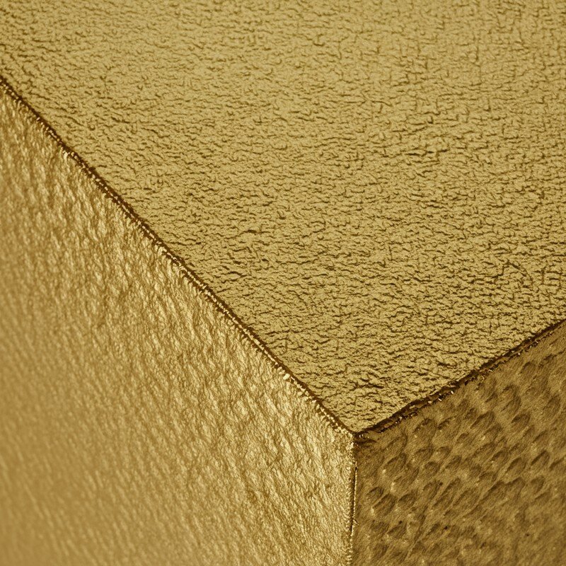 Set 3 Pedestales Metal Dorado 41x41x110+36x36x90+30x30x70cm - Image 4