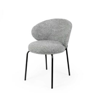 Silla LISBET gris (pata negra)